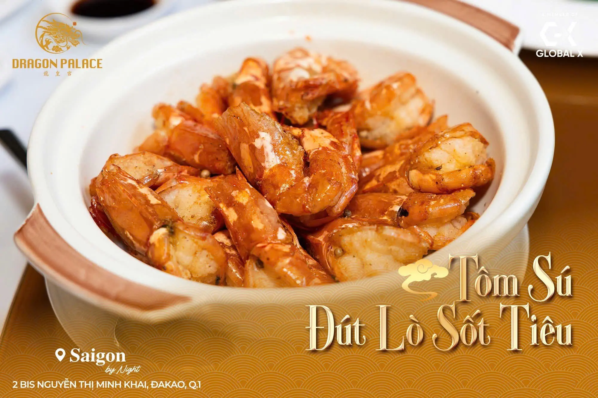 Tôm Sú Đút Lò Sốt Tiêu