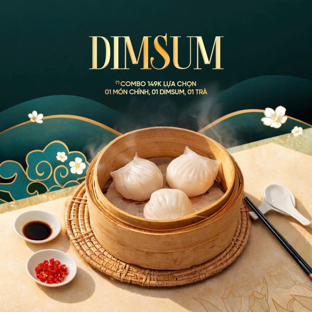 Mỗi viên Dimsum Trung Hoa là một tác phẩm nghệ thuật nhỏ bé, gói trọn sự tinh tế của lớp vỏ mỏng tang và nhân bên trong đậm đà hương vị truyền thống