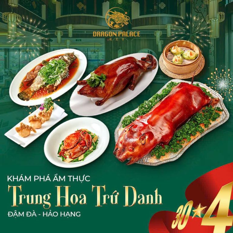 Thưởng thức ăn vịt quay Bắc Kinh ở Sài Gòn – ẩm thực trứ danh với lớp da giòn rụm, thịt mềm ngọt chuẩn vị tại Dragon Palaces.
