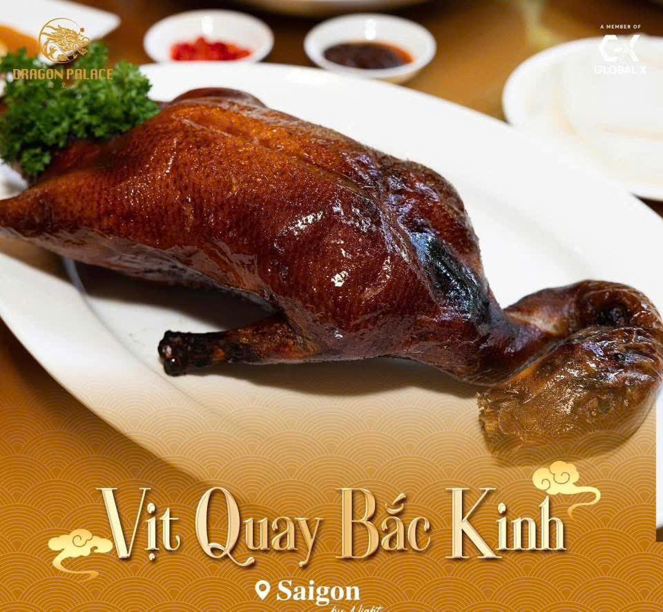 vit quay bac kinh mon an trung quoc tai dragon palace sai gon